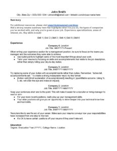 ats friendly resume template free download word
