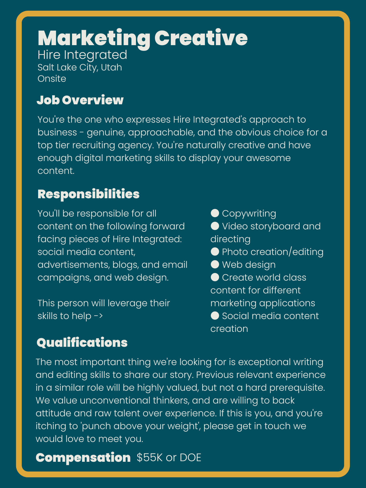 Met Job Description