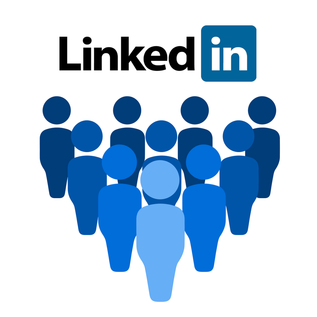 LinkedIn Logo with human figures